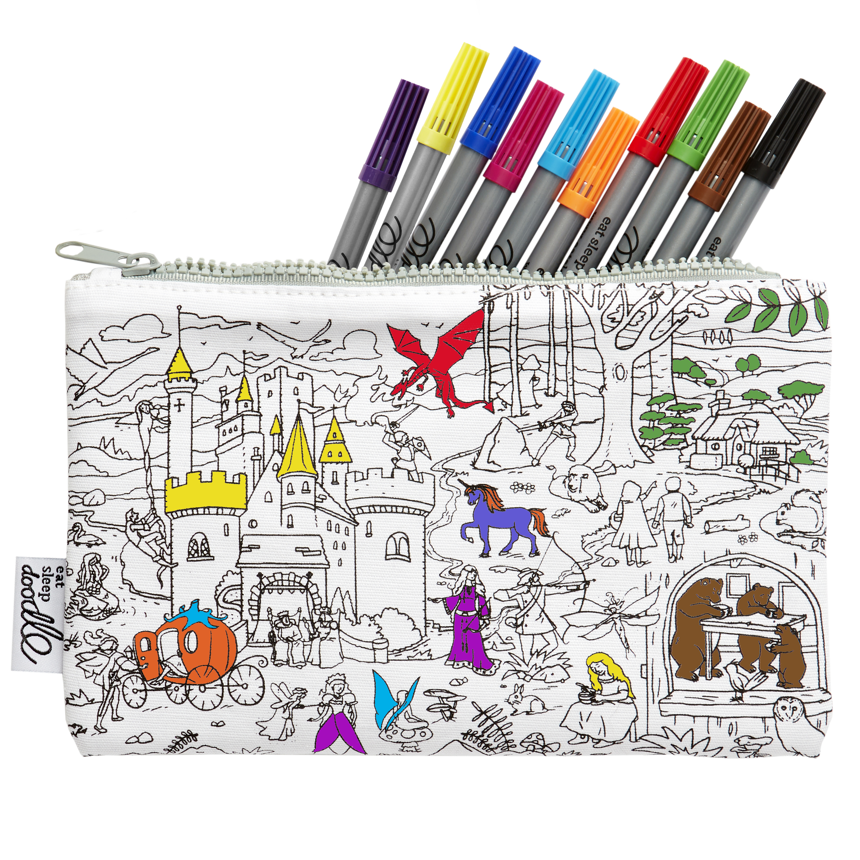 Eat Sleep Doodle's Fairytales & Legends Colour in Pencil case